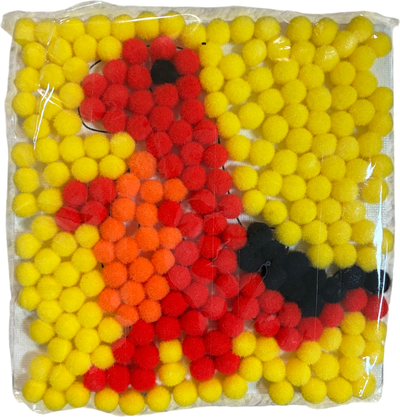 dinosaur pompom craft