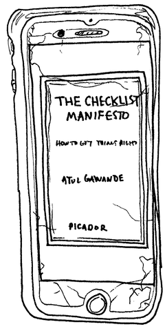 Drawing of “The Checklist Manifesto: How to Get Things Right”