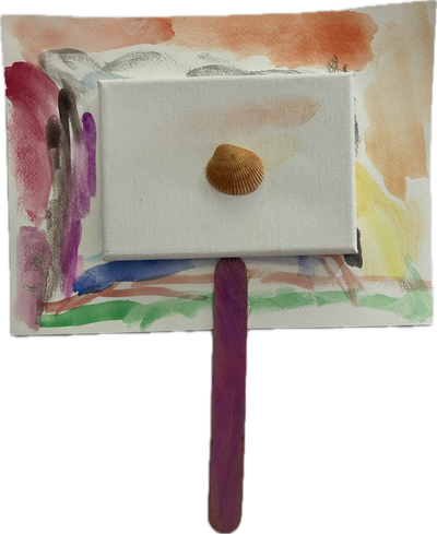 shell canvas on stick