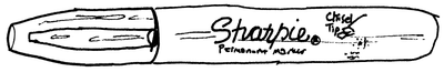 053 Sharpie Chisel Tip Permanent Marker