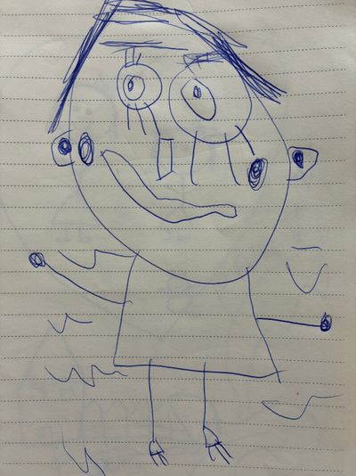 really funny person drawing