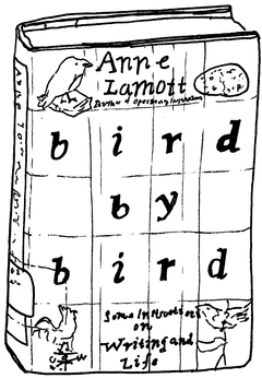 Drawing of “Bird by Bird: Some Instructions on Writing and Life”