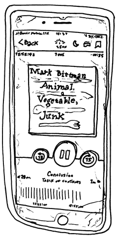 Drawing of “Animal, Vegetable, Junk: A History of Food, from Sustainable to Suicidal”