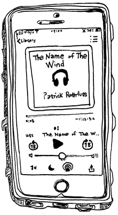 Drawing of “The Name of the Wind”