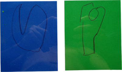 colored paper doodles
