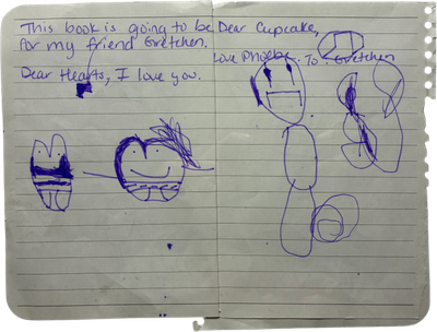 drawings from her friend phoebe