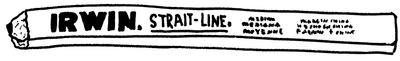 058 Irwin Strait Line Carpenter Pencil