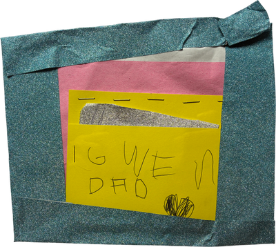 sparkly paper envelope craft
