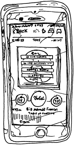 Drawing of “No One Writes to the Colonel and Other Stories”