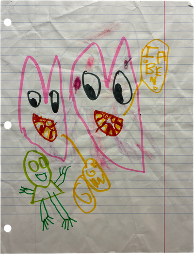 hearts with faces and people with speech bubbles