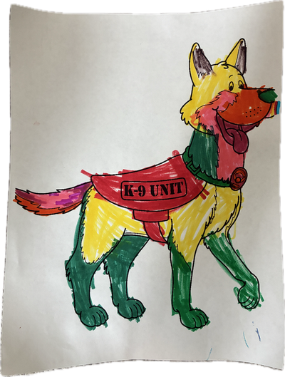 k 9 coloring page