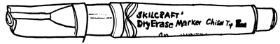 047 Skilcraft Dry Erase Marker Chisel Tip