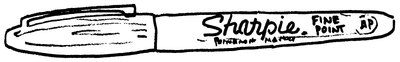 033 Sharpie Fine Point Permanent Marker