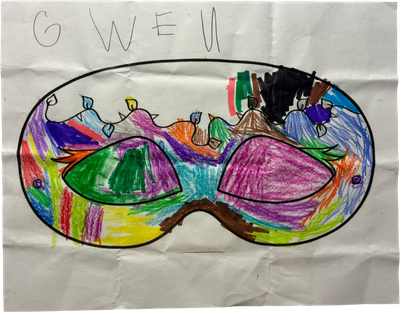 mardis gras mask coloring page