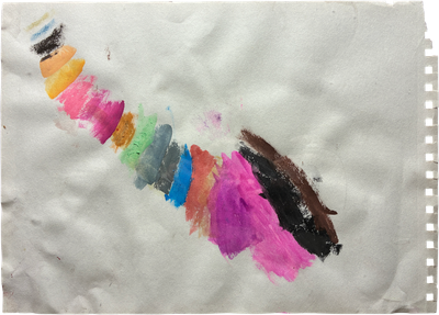 big rainbow painting