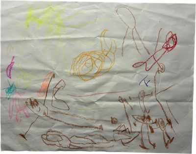 lot of stick figures drawing
