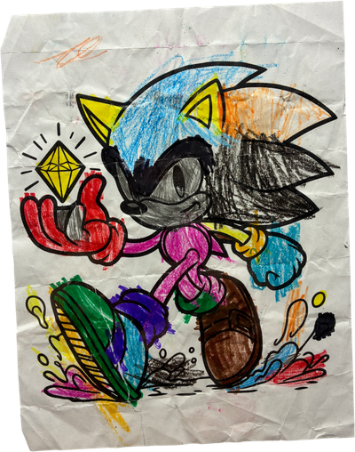 coloring page sonic the hedgehog