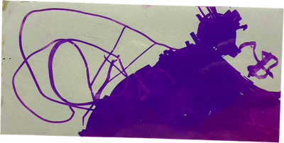 abstract purple marker drawing